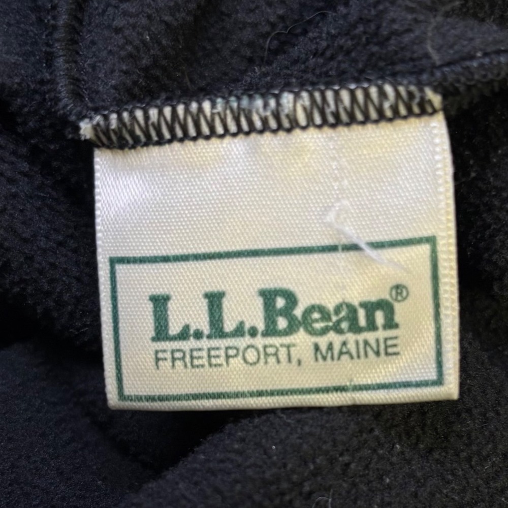 LL Bean Vtg Womens Black Stirrup Ski Bib Jumpsuit Base Layer Fleece Medium USA - Picture 5 of 16